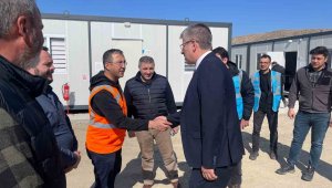 Çopuroğlu'ndan hızlı tren şantiyesine ziyaret