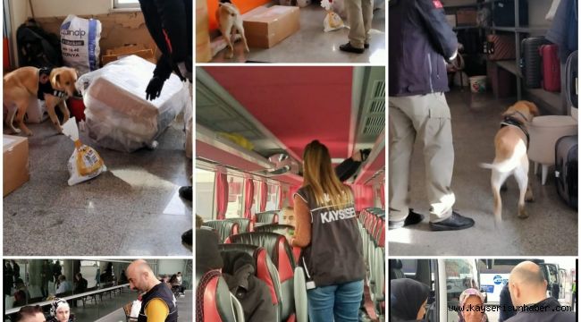 Polis ekiplerinden otobüslerde 'Narko Alan' uygulaması