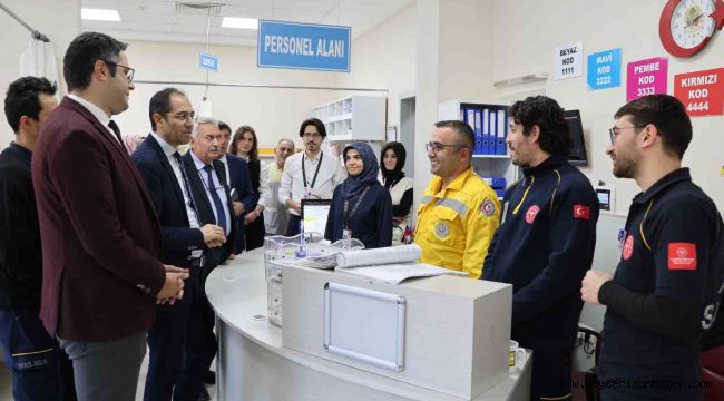 Yeşilhisar'da sağlık hizmetleri değerlendirildi