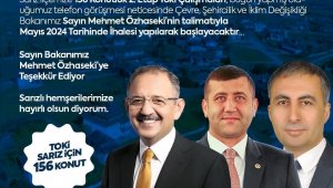 Baki Ersoy'dan Sarız'a 156 konutluk müjde