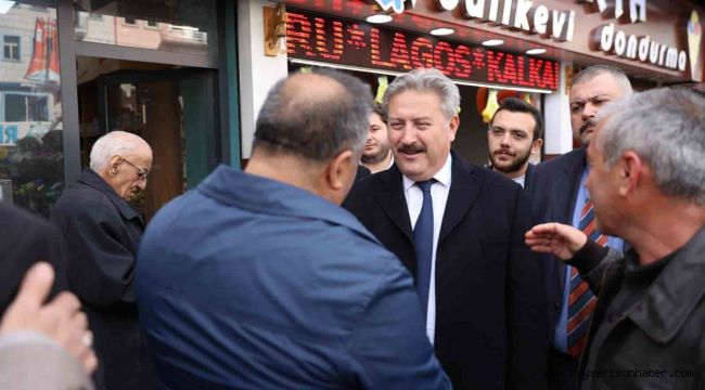 Başkan Palancıoğlu Osman Kavuncu esnafını ziyaret etti