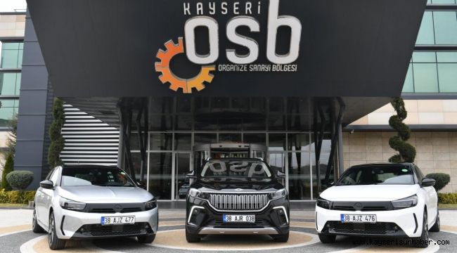 Kayseri OSB araç filosuna 3 yeni elektrikli araç katıldı
