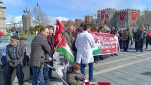Kayseri'de hekimlerden Gazze için 'Sessiz Yürüyüş'
