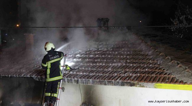 Kayseri'de müstakil evde çıkan yangın korkuttu
