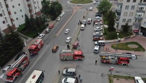 Balkonda çıkan yangın korkuttu