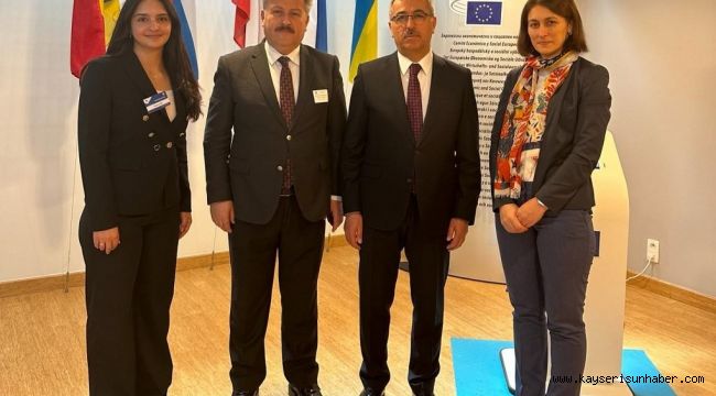 Başkan Palancıoğlu Brüksel'de Türkiye'nin sesi oldu