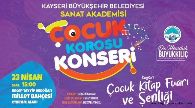 Büyükşehir'in Çocuk Kitap Fuarı Ve Şenliği'nde çocuklara özel konser