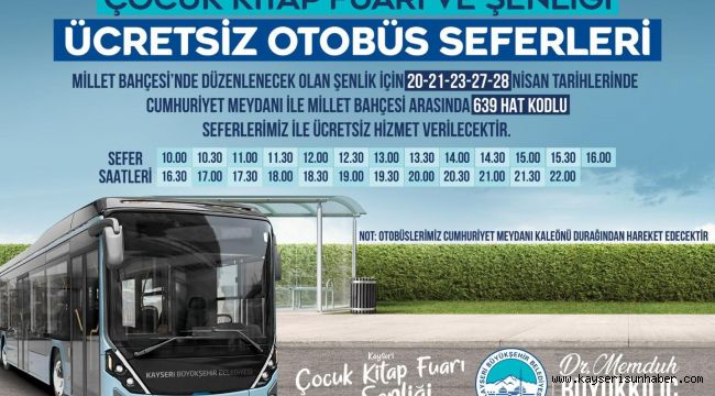 Çocuklara Özel Şenliği’e ücretsiz ulaşım imkânı