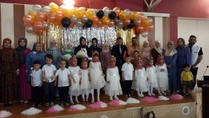 Develi'de küçük çocuklar düzenlenen törenle Kur'an okumaya geçti