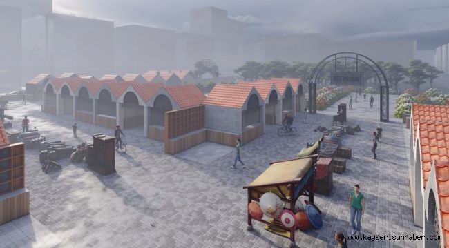 Geleneksel pazar kültürü Melikgazi'de hayat buluyor