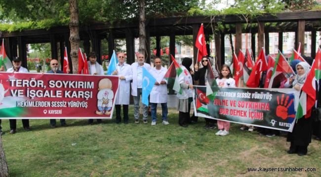 Hekimlerden Filistin için 'Sessiz yürüyüş'