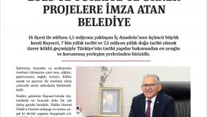 Kayseri Büyükşehir, TBB Dergisi'nde