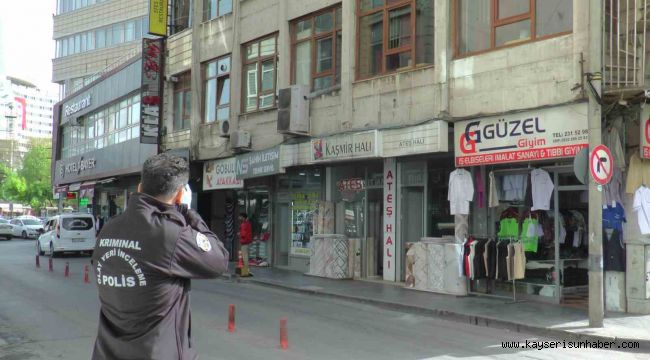 Kayseri'de iş yeri kurşunlandı