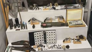 Kayseri'deki operasyonda lav silahı ele geçirildi