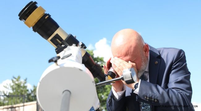 Kayserililer, Gök Gözlem Evi ile uzayın derinliklerine yolculuk yaptı