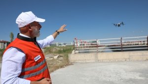 Kocasinan, drone ile tüm açık alanları ilaçlıyor