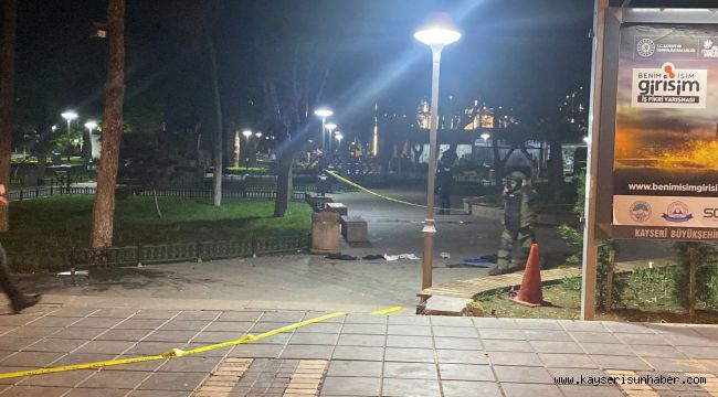 Parkta şüpheli çanta paniği