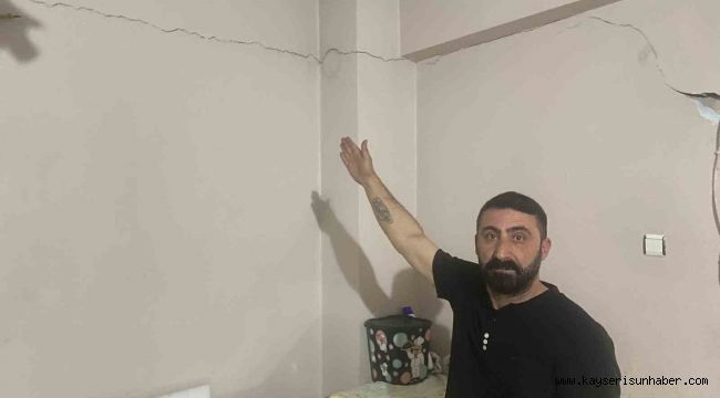 Tokat depreminde Kayseri'deki evde hasar iddiası