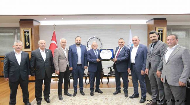 Ziraat odası başkanlarından Başkan Büyükkılıç'a hizmet teşekkürü