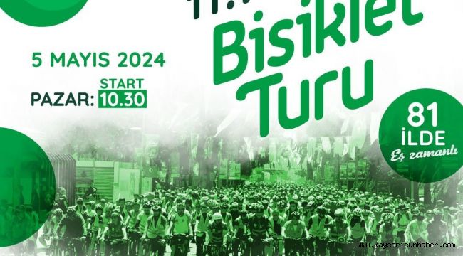 11. Yeşilay Bisiklet Turu 5 Mayıs Pazar günü düzenlenecek