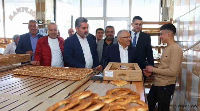 Başkan Büyükkılıç'tan Pınarbaşı'da esnaf ziyareti