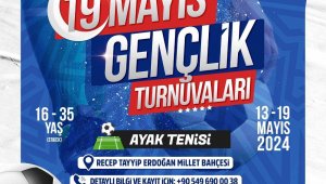 Büyükşehir Spor A.Ş.'nin 19 Mayıs Tenis Turnuvaları için kayıtlar başladı