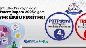 ERÜ Patent Tescil Başvurusu'nda ilk 4'te yerini aldı