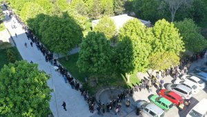 Fide dağıtımında 2 kilometrelik kuyruğu görenler gözlerine inanamadı