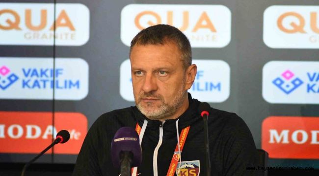 Hari Vukas: "Beraberlikten tatmin olmamız gerekiyor"