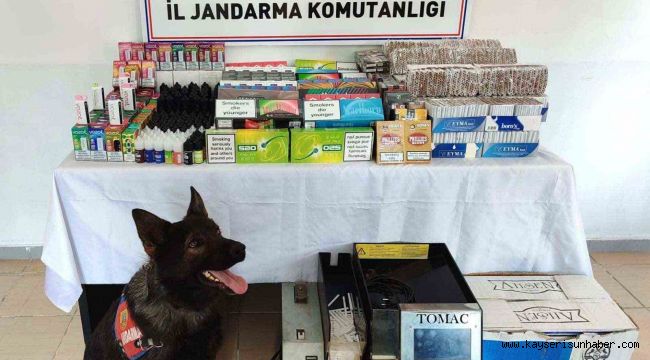 Jandarmadan kaçakçılık operasyonu: 210 bin TL'lik malzeme ele geçirildi