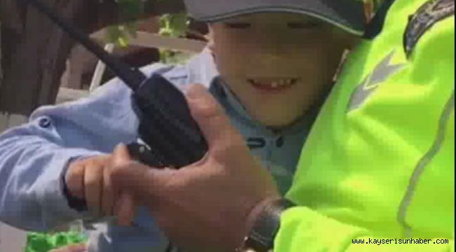 Kayseri polisi Umutcan'ın hayalini gerçekleştirdi