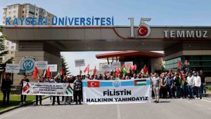 Kayseri Üniversitesi Filistin halkının yanında