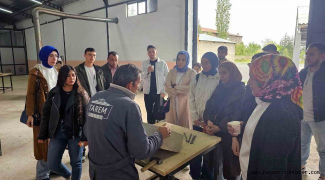 KAYÜ öğrencileri TAREM'de pratik yapıyor