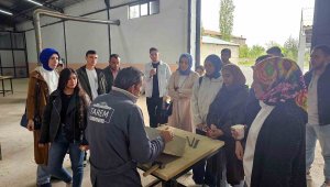 KAYÜ öğrencileri TAREM'de pratik yapıyor