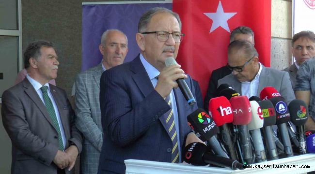Bakan Özhaseki: "Gelişiyoruz, büyüyoruz ve bu durum düşmana korku salıyor"