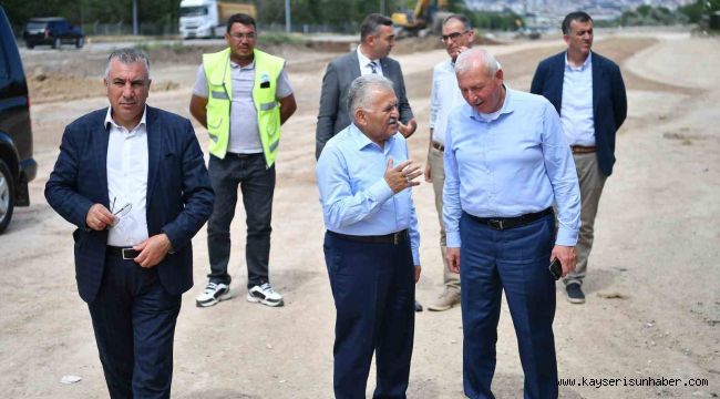 Talas Bulvarı ile Mehmet Özhaseki Bulvarı'nı birbirine bağlayacak ana arterde inceleme