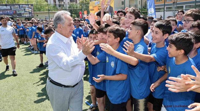 Talas'ta yaz spor kurslarıa coşkulu açılış