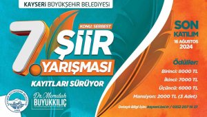 Şiir Yarışması'nın 7.'si için kayıtlar sürüyor