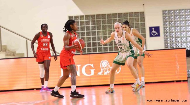 Melikgazi Kayseri Basketbol deplasmanda galibiyetle döndü