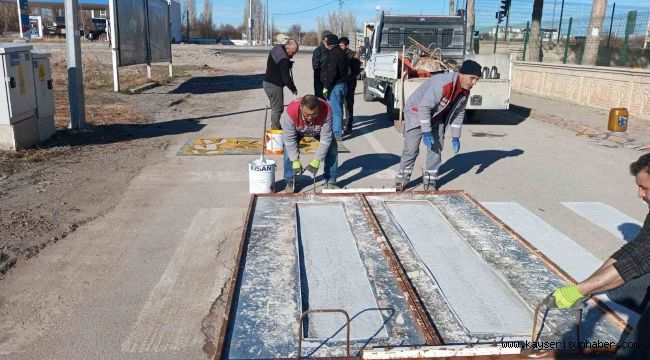 Bünyan'da yaya geçitleri yenileniyor