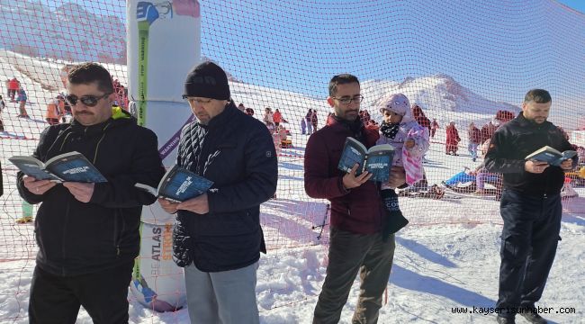 Erciyes'te kitap okudular