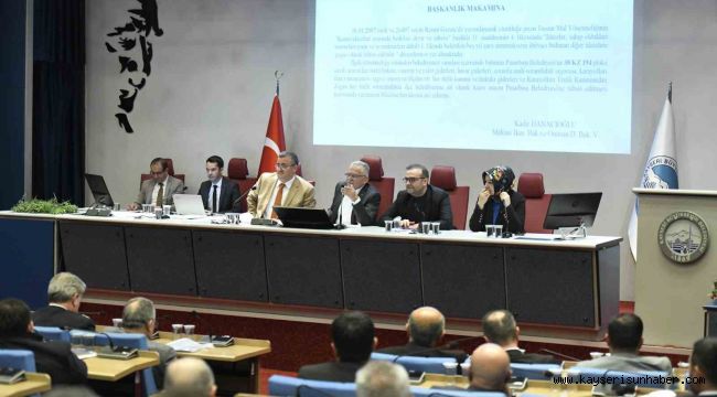 Büyükşehir meclisi toplandı