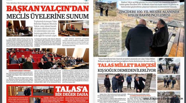 Gazete Talas dijital yayında