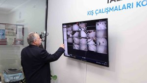 Kar yağdı, Talas'ta kış çalışmaları ekipleri yollara düştü