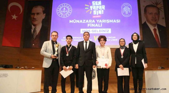 Sen Yaparsın Melikgazi Münazara Yarışması'nın şampiyonu belli oldu