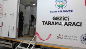 Talas'ın 'Gezici Kanser Tarama Aracı' büyük hizmet