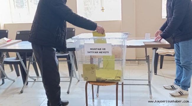 Çağlayan mahallesi muhtarını seçti