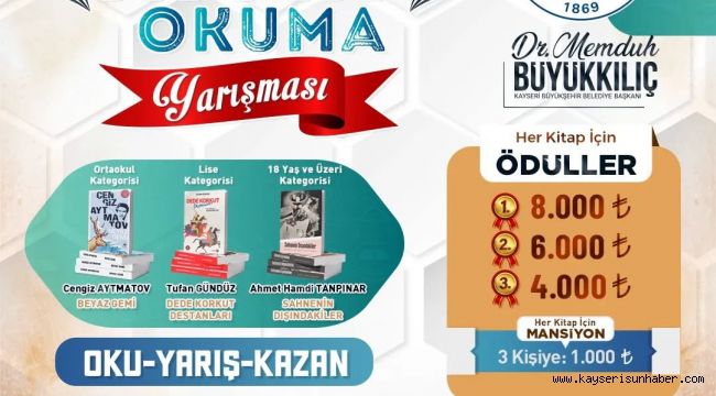 4. Kitap Okuma Yarışması'na başvurular başladı