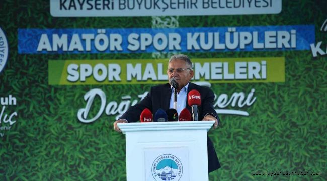 Büyükkılıç'tan amatör spor kulüplerine büyük destek