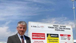 Çopuroğlu'ndan Kayseri-Yerköy hızlı tren hattının şantiyesine ziyaret
